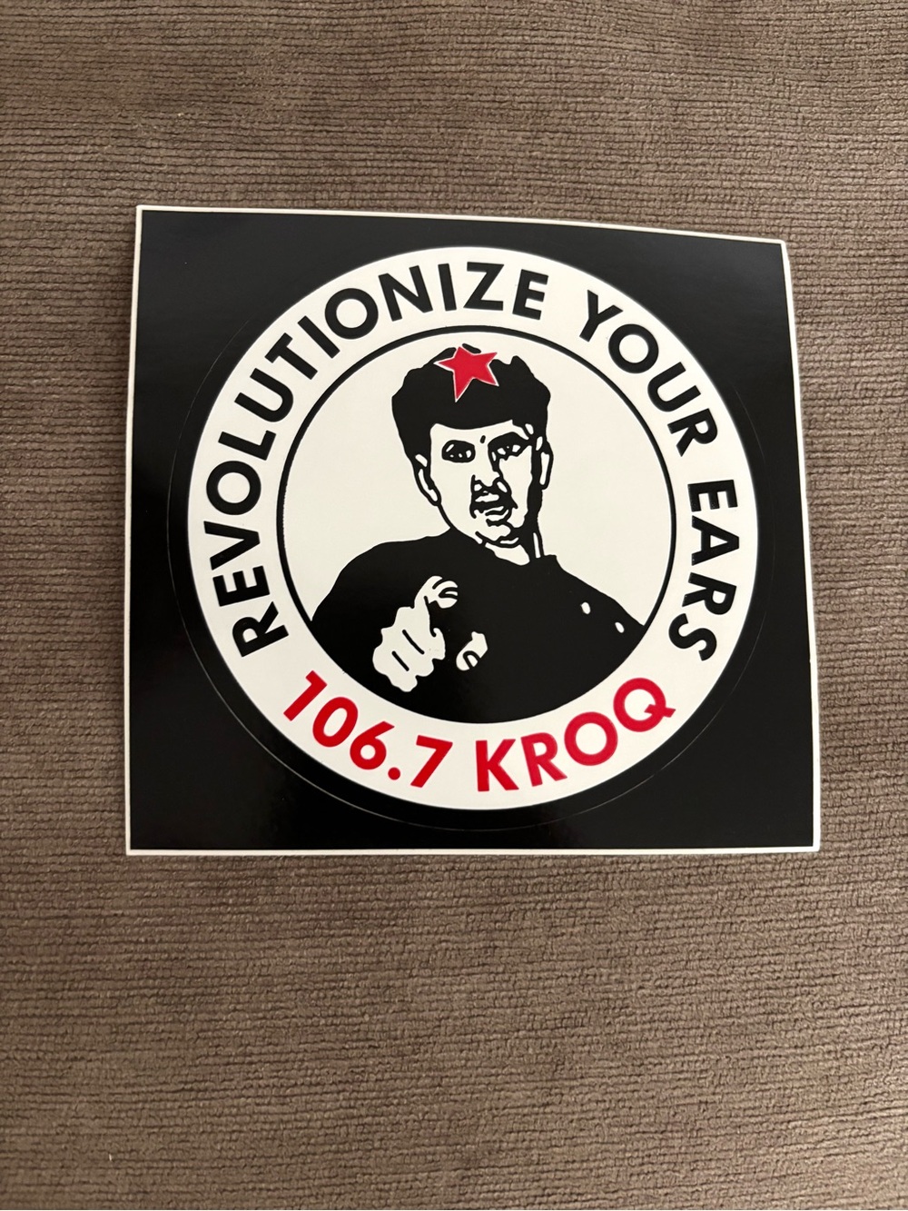 Vintage KROQ 106.7 Revolutionize Your Ears Bumper Sticker